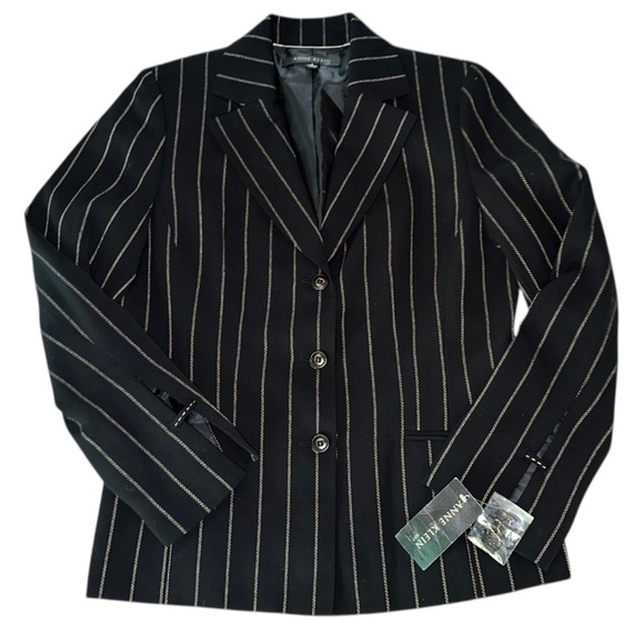 Anne Klein Jackets & Blazers - Anne Klein Suit | Women’s Black Pinstripe Blazer ~ Size 8 ~ NWT